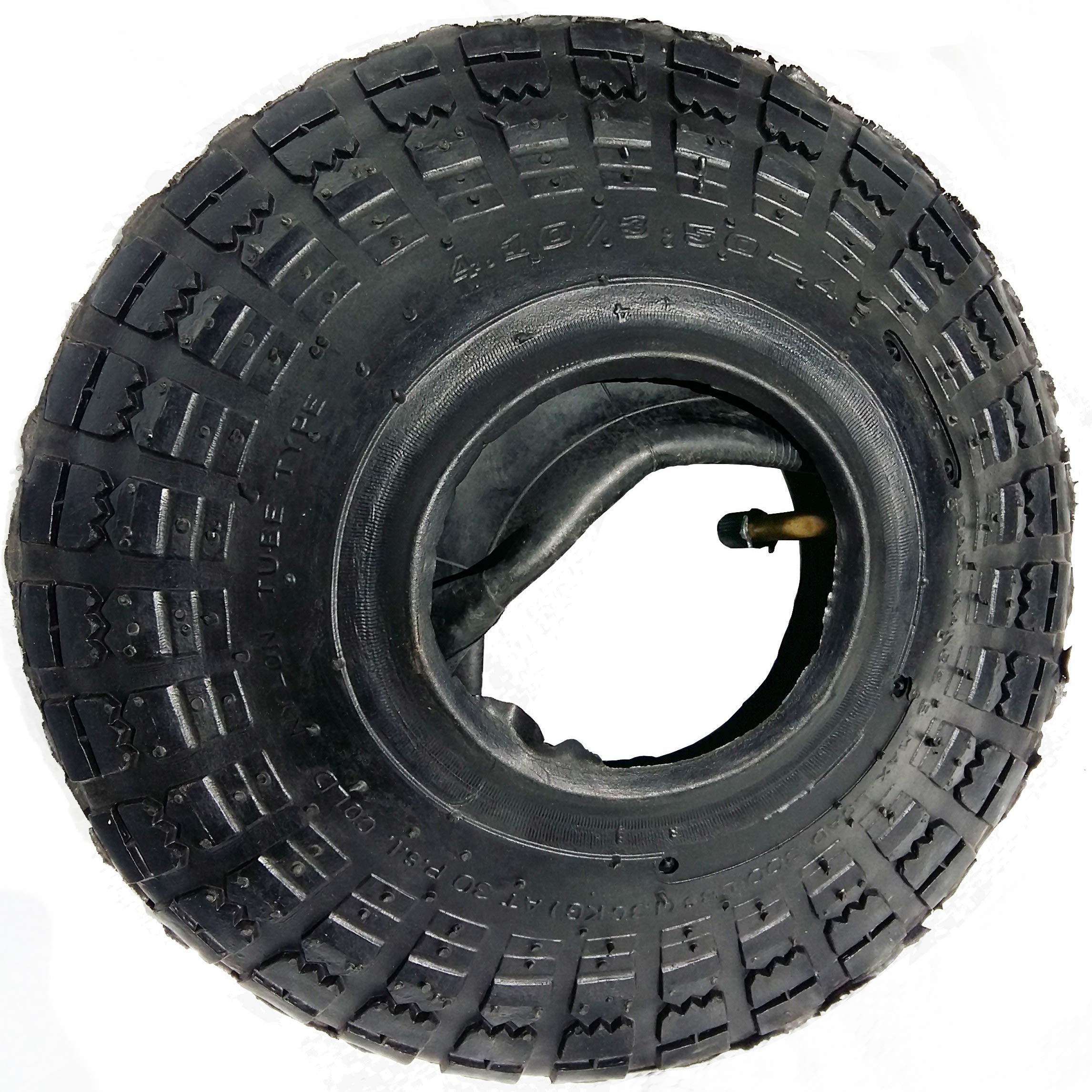 Potreba heavy-duty tread grip demonstrates traction on gravel and grass.
