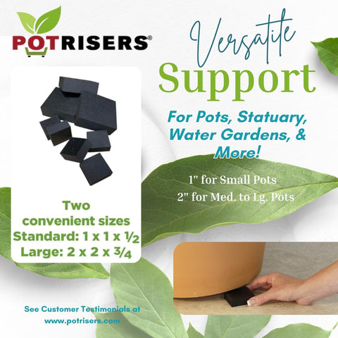 POTRISERS stack to level planters on slopes and uneven ground