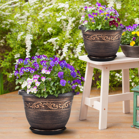 Pottiffe planter on a windowsill with lush greenery for space-saving decor