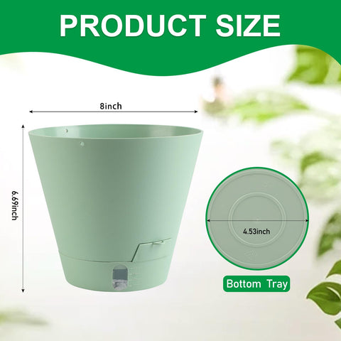 Pottiffe plastic planter with drainage holes for healthy drainage