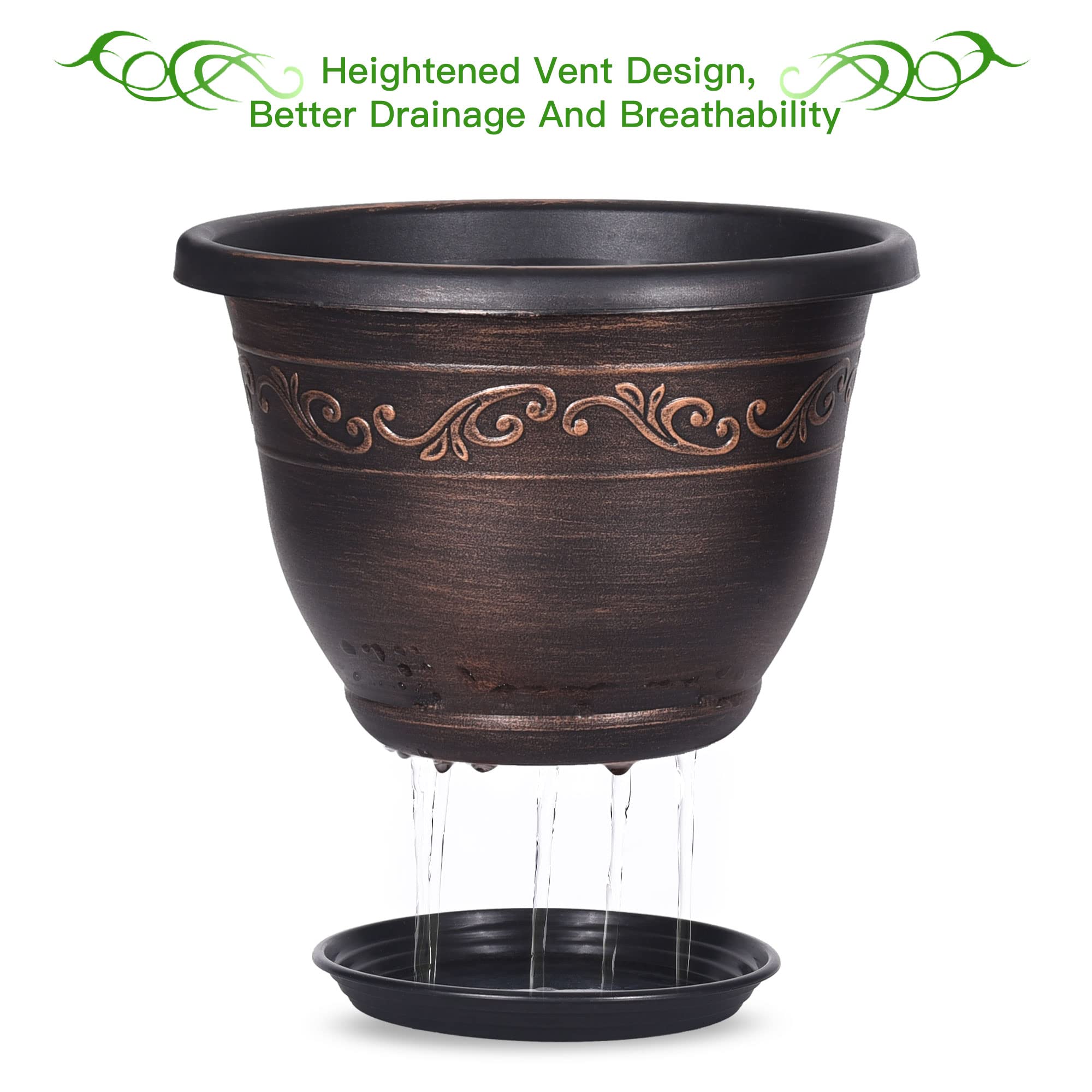 Weather-resistant Pottiffe planter suitable for outdoor and sunny days