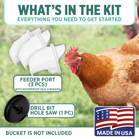 Poultry Pro Feeder proudly made in USA.