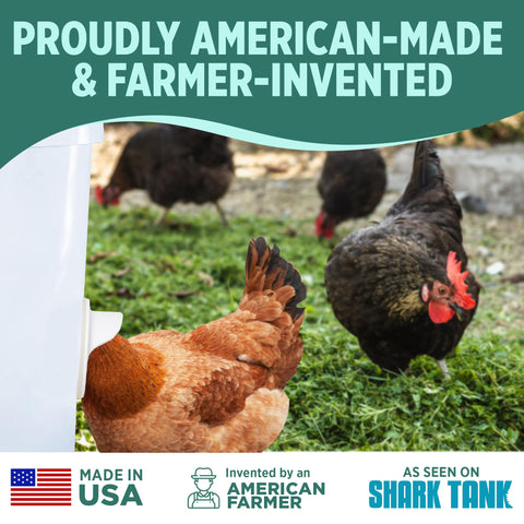 Poultry Pro Feeder works with any container for flexible feeding.