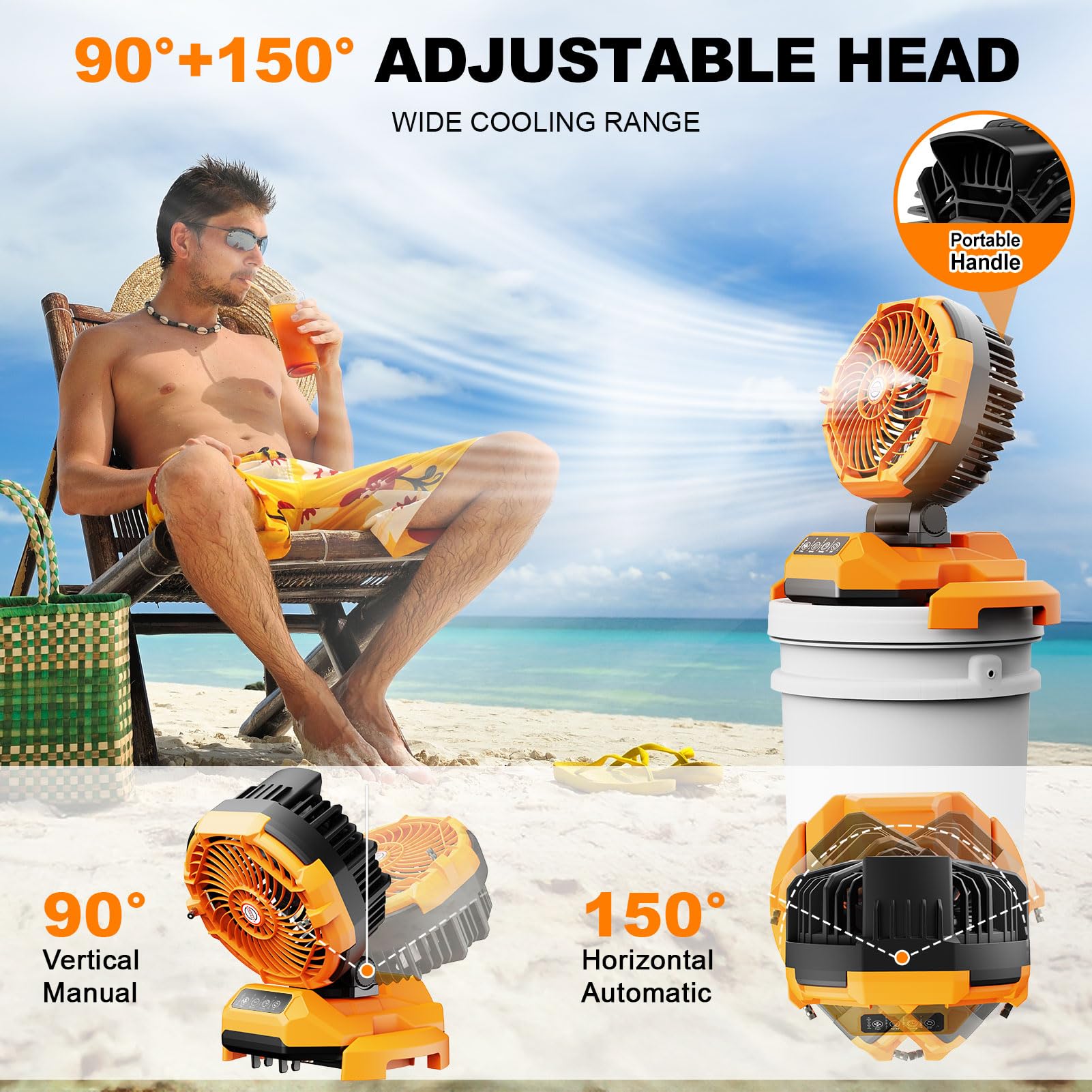 Powdeom camping setup showing portable outdoor cooling