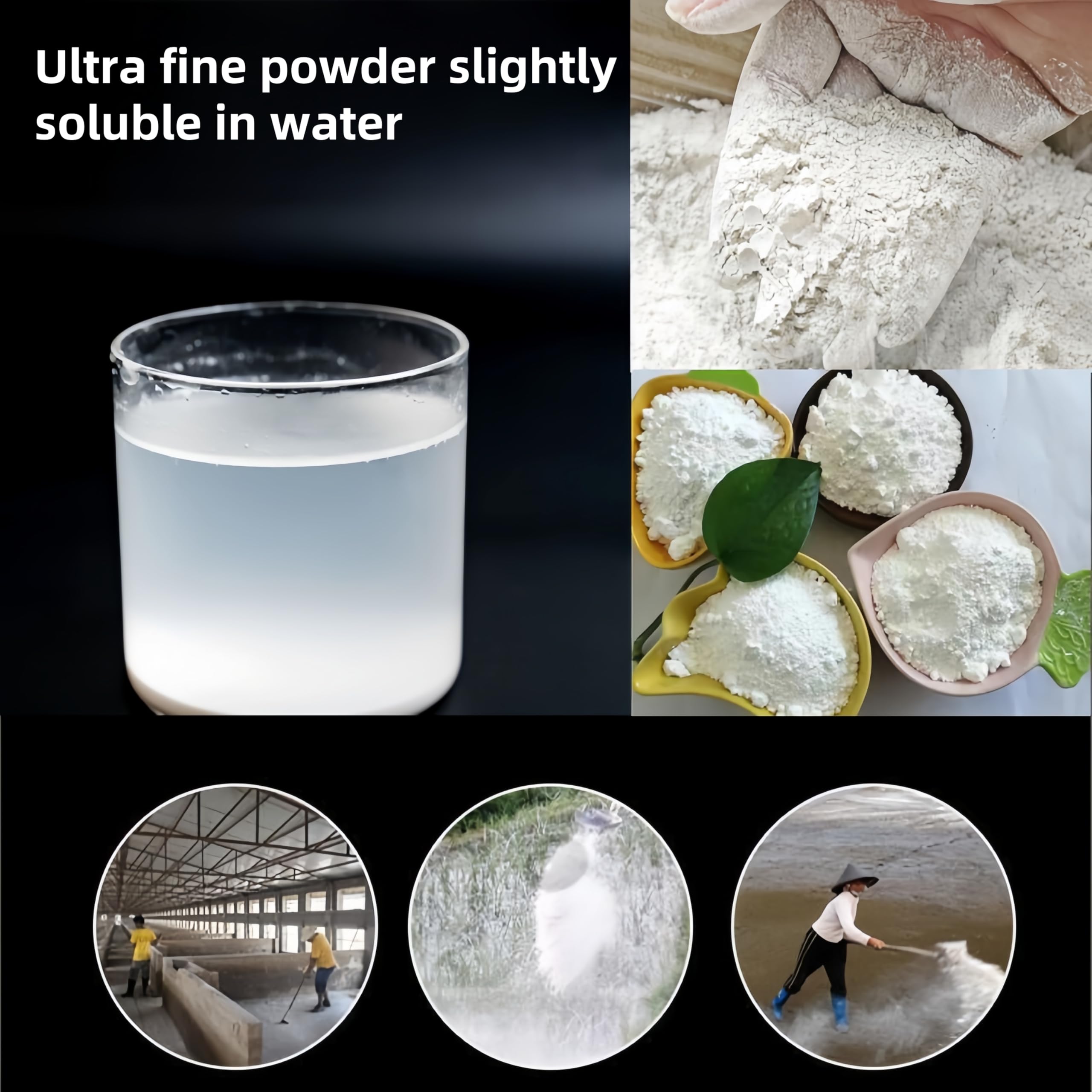 Powdura Calcium Hydroxide granular texture highlighting storage and handling ease