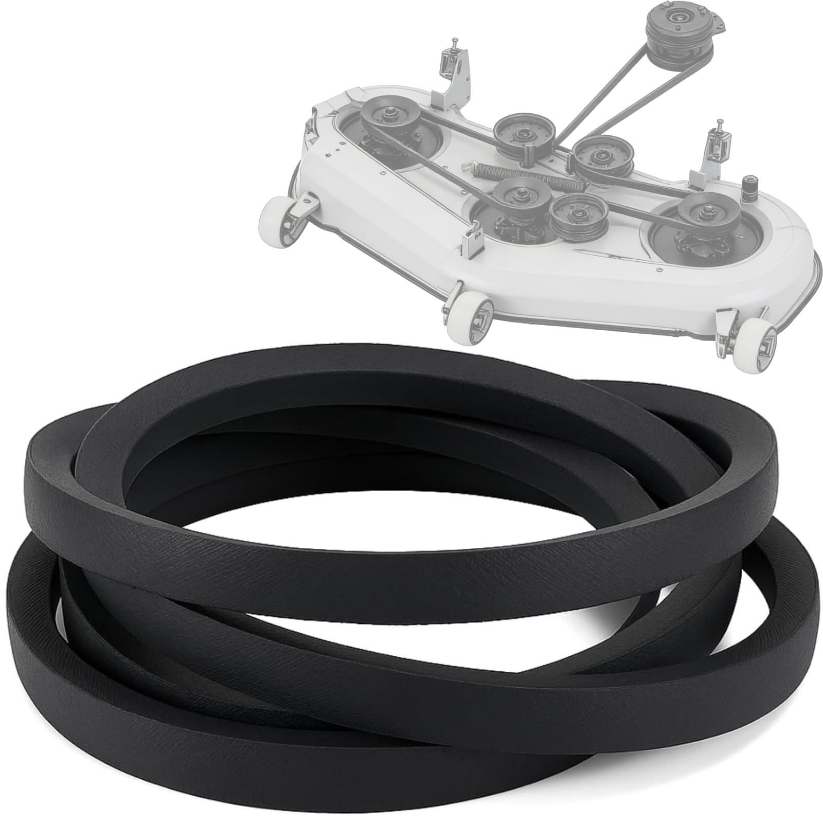 Poweka 954-04329A deck belt close-up for 54-inch mower fit and reliability