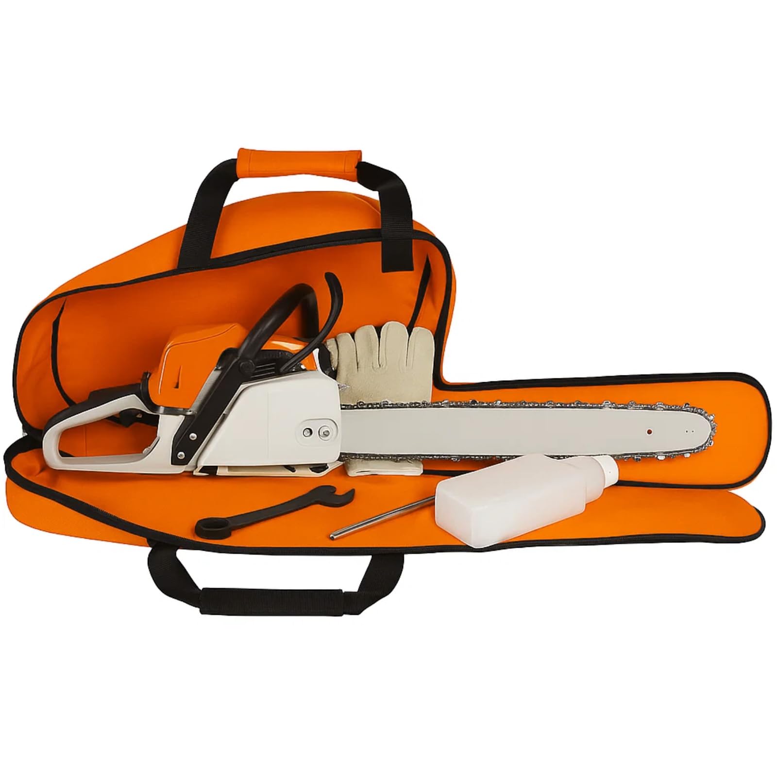 Poweka chainsaw bag fits Stihl and Husqvarna with 12-16 inch bars.