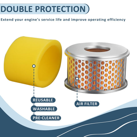 Poweka compatibility label confirms GX140/GX160/GX200 fit for correct replacement.