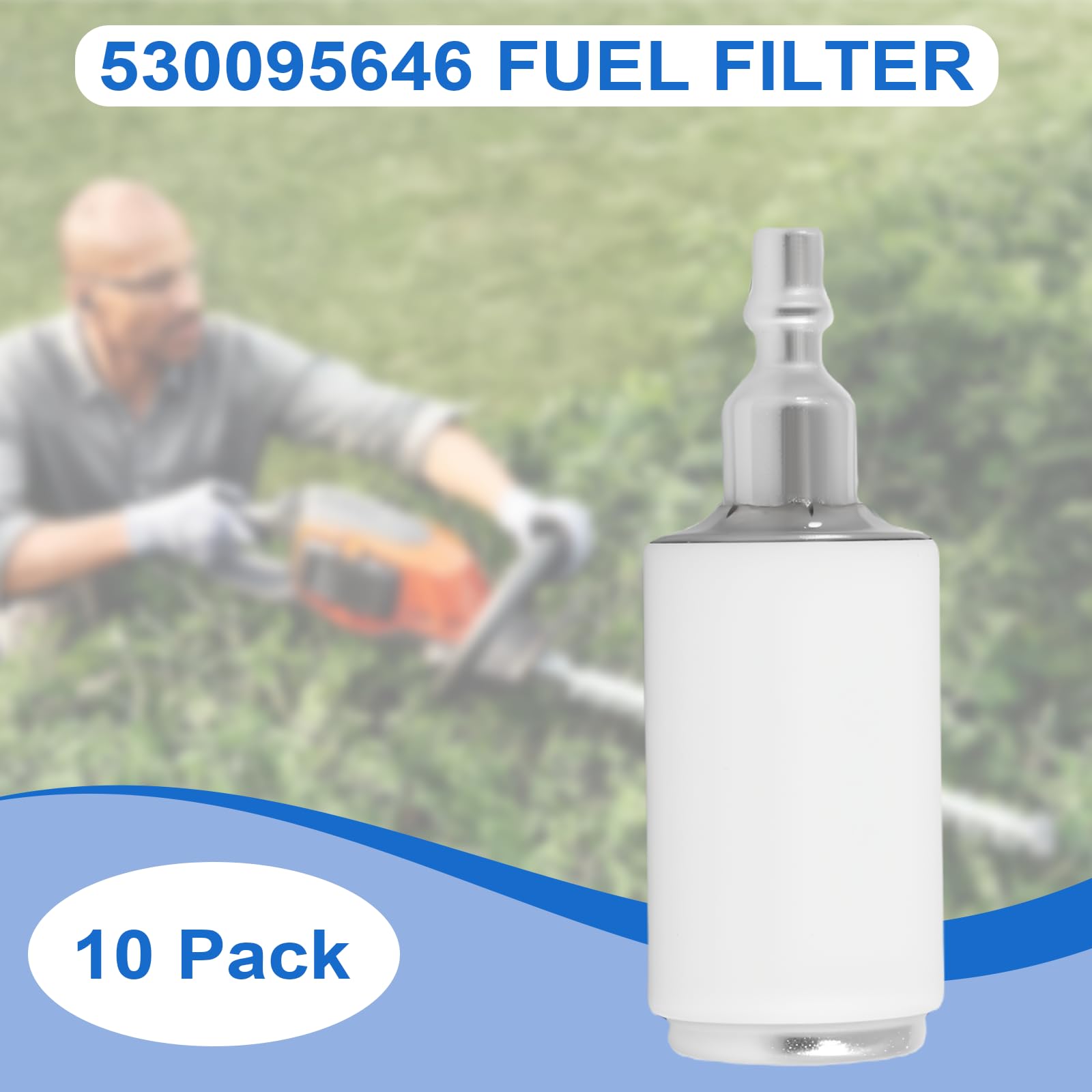 Poweka fuel filter durable-media detail emphasizes long-lasting performance.