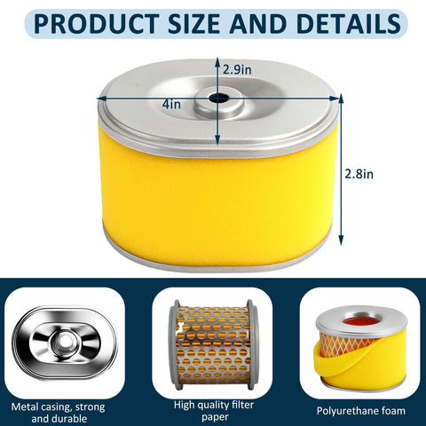 Poweka GX-series air filter in a five-pack, ready for multiple small engines.