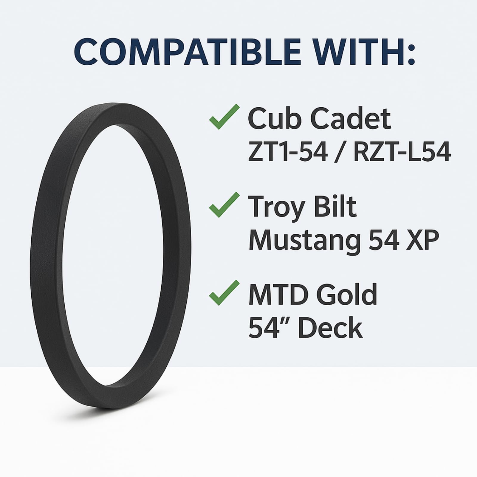 Close-up of Poweka belt showing durable heavy-duty compound for tough conditions