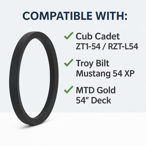 Close-up of Poweka belt showing durable heavy-duty compound for tough conditions