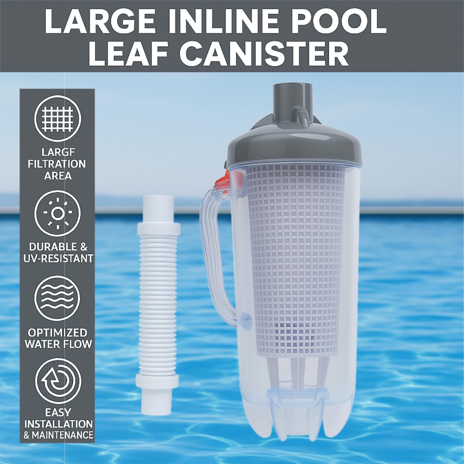 Poweka male-to-male hose connector facilitates quick setup with compatible cleaners
