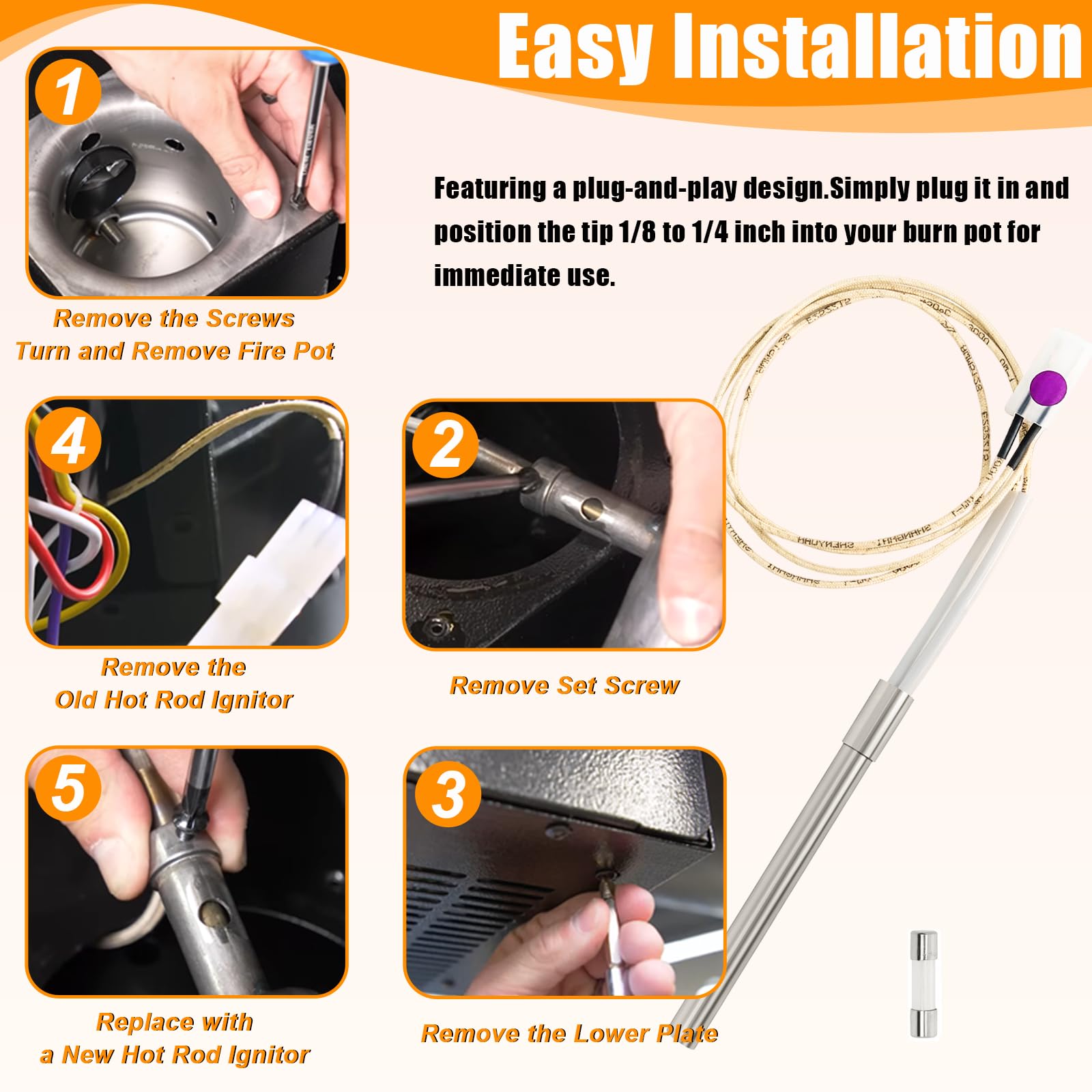 Poweka hot rod igniter for Camp Chef, reliable start for outdoor cooks
