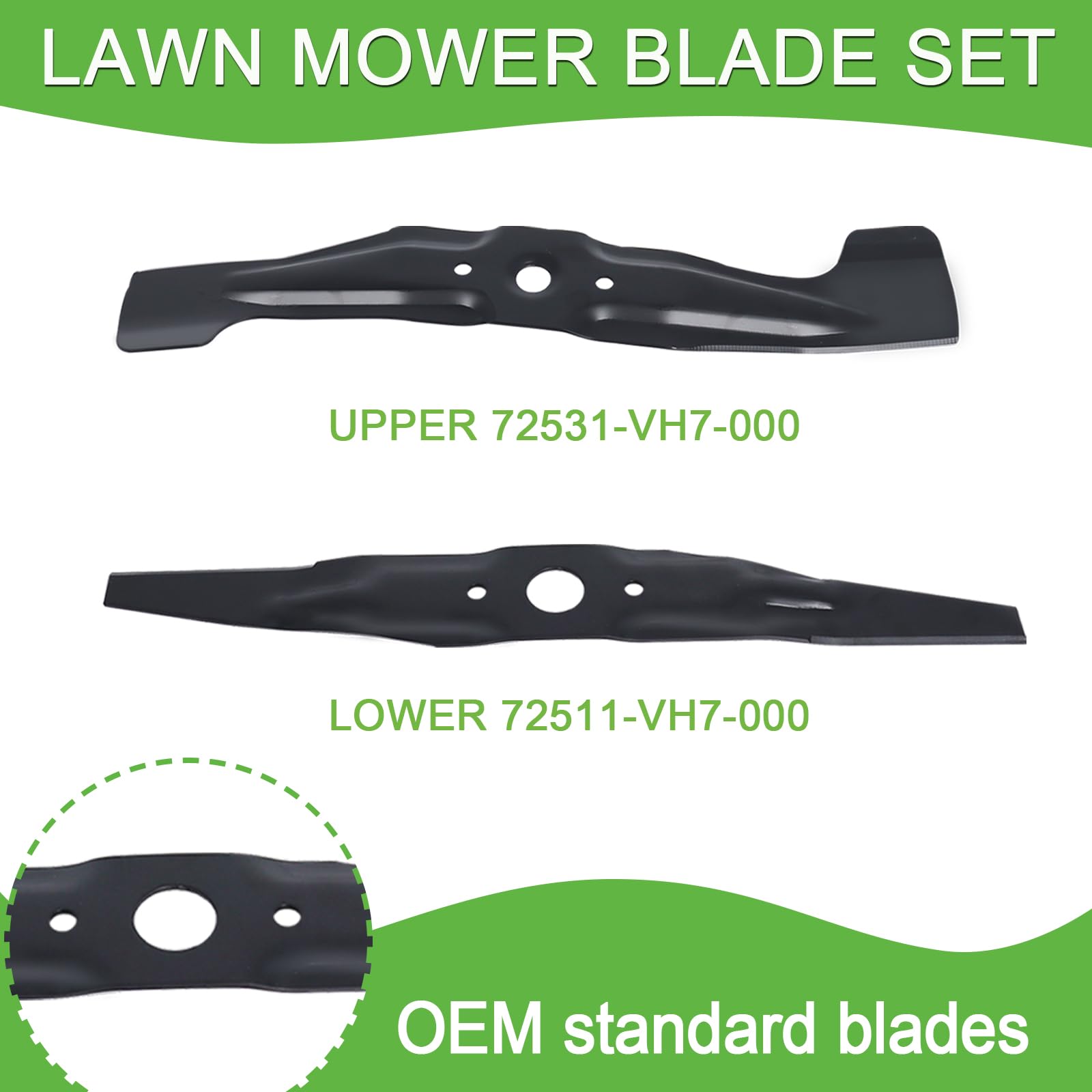 Poweka HRX217 blade set installed on mower for precise cuts