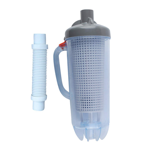 Poweka inline leaf canister for pools captures debris before pump