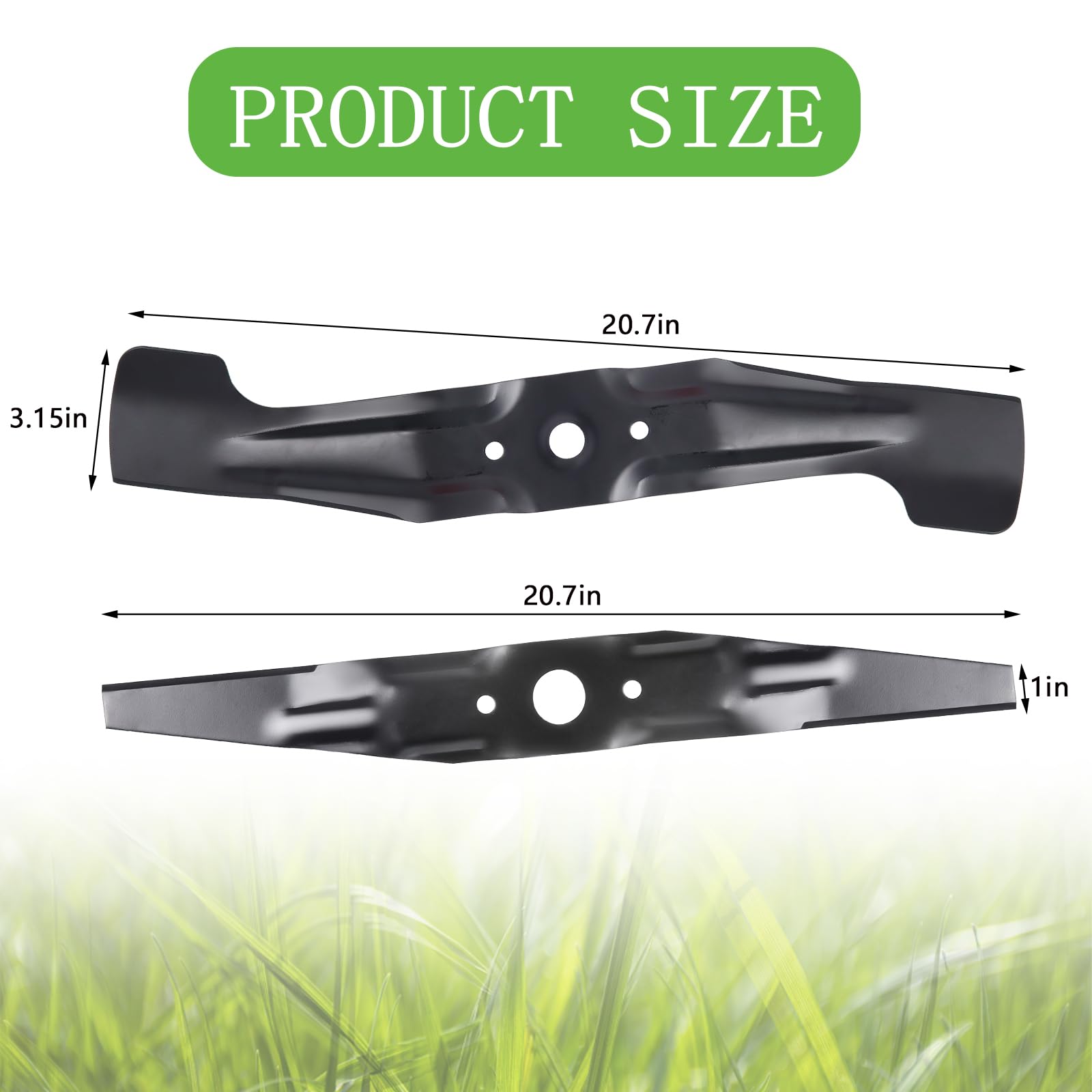 Poweka 21-inch MicroCut blades ready for installation