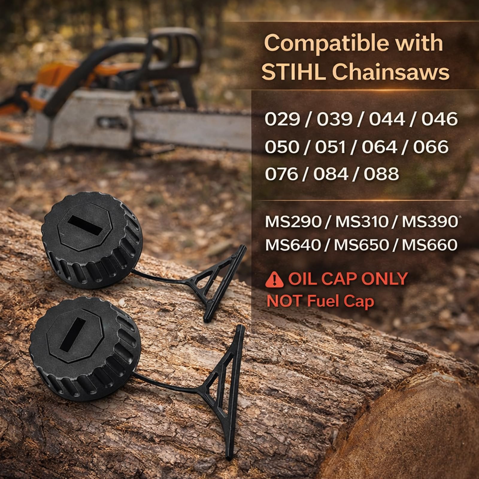 Poweka STIHL oil cap for 044/046 enables easy maintenance during refueling.