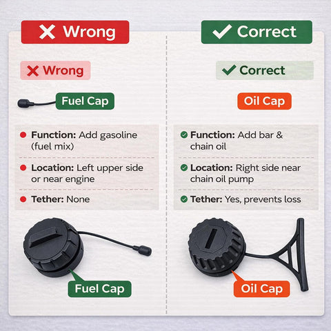Poweka oil cap for STIHL MS290/MS310 supports quick checks and reliable sealing.