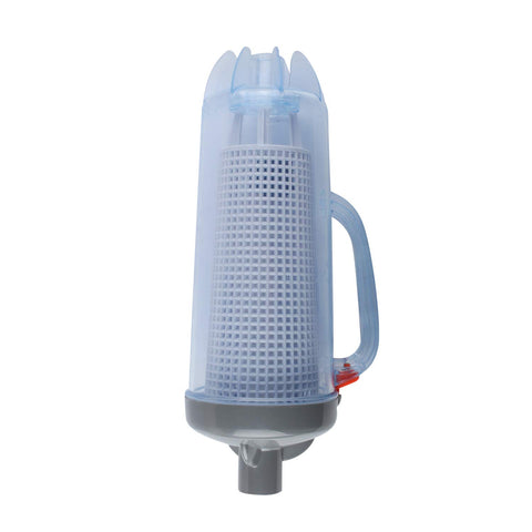 Poweka packaging includes canister and hose connector for quick setup