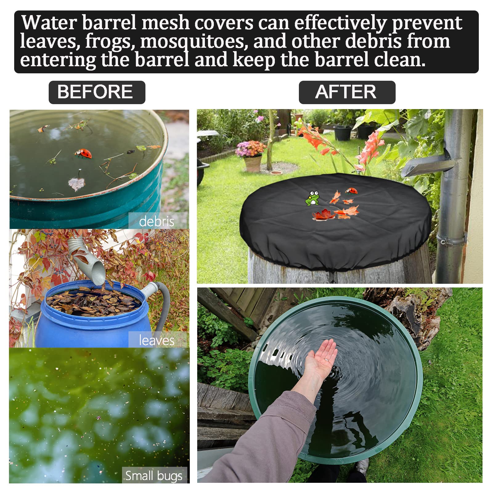 Poweka polyester mesh material highlights durable, reusable water protection