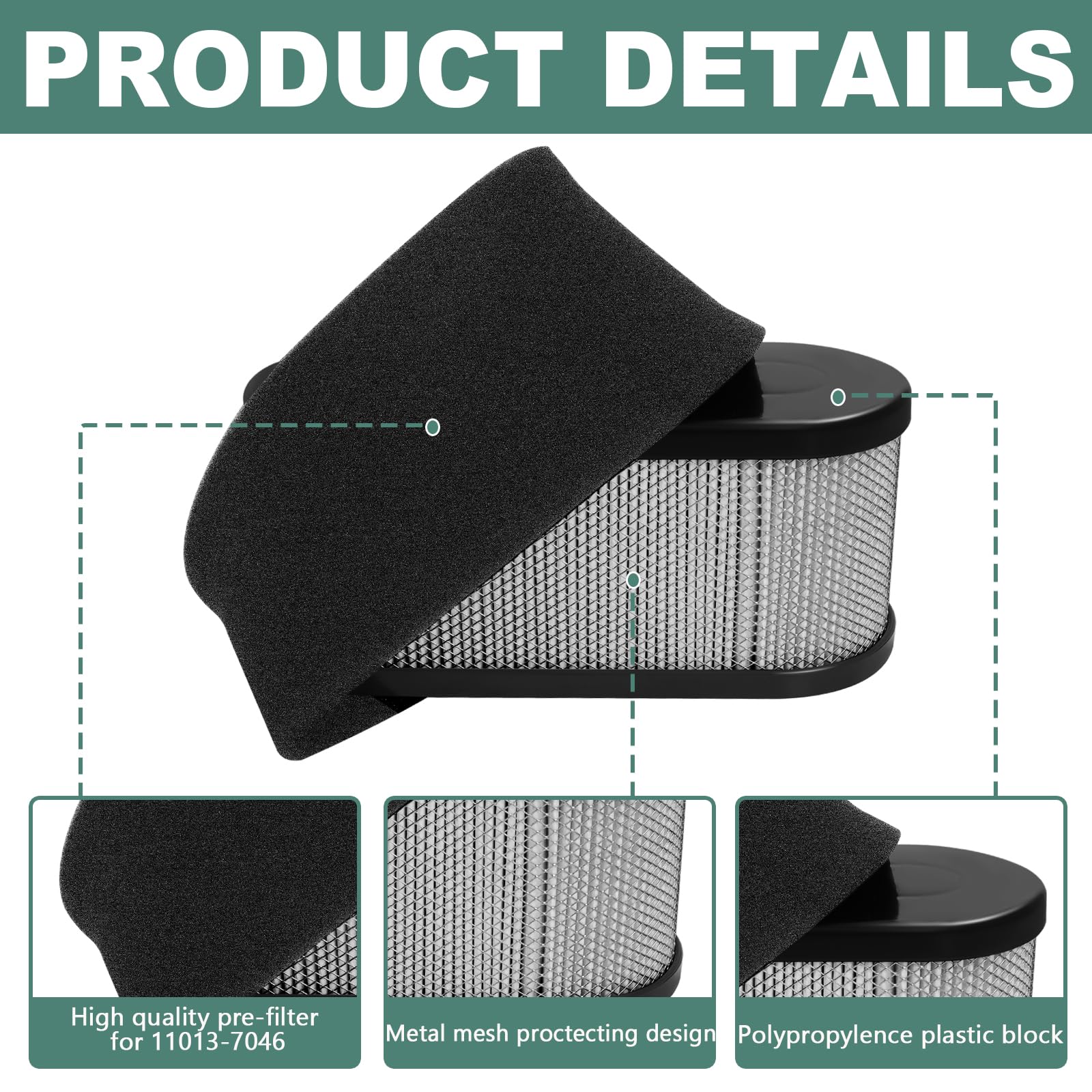 Poweka foam pre-filter 11013-7046 for debris capture