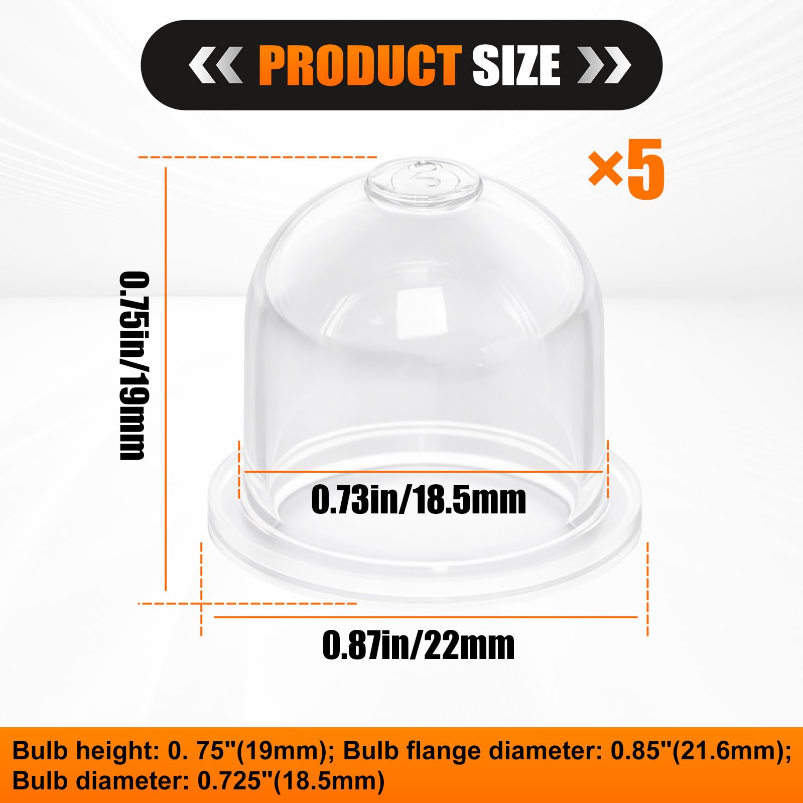 Poweka primer bulb pack for Craftsman compatibility, quick repairs on outdoor tools.
