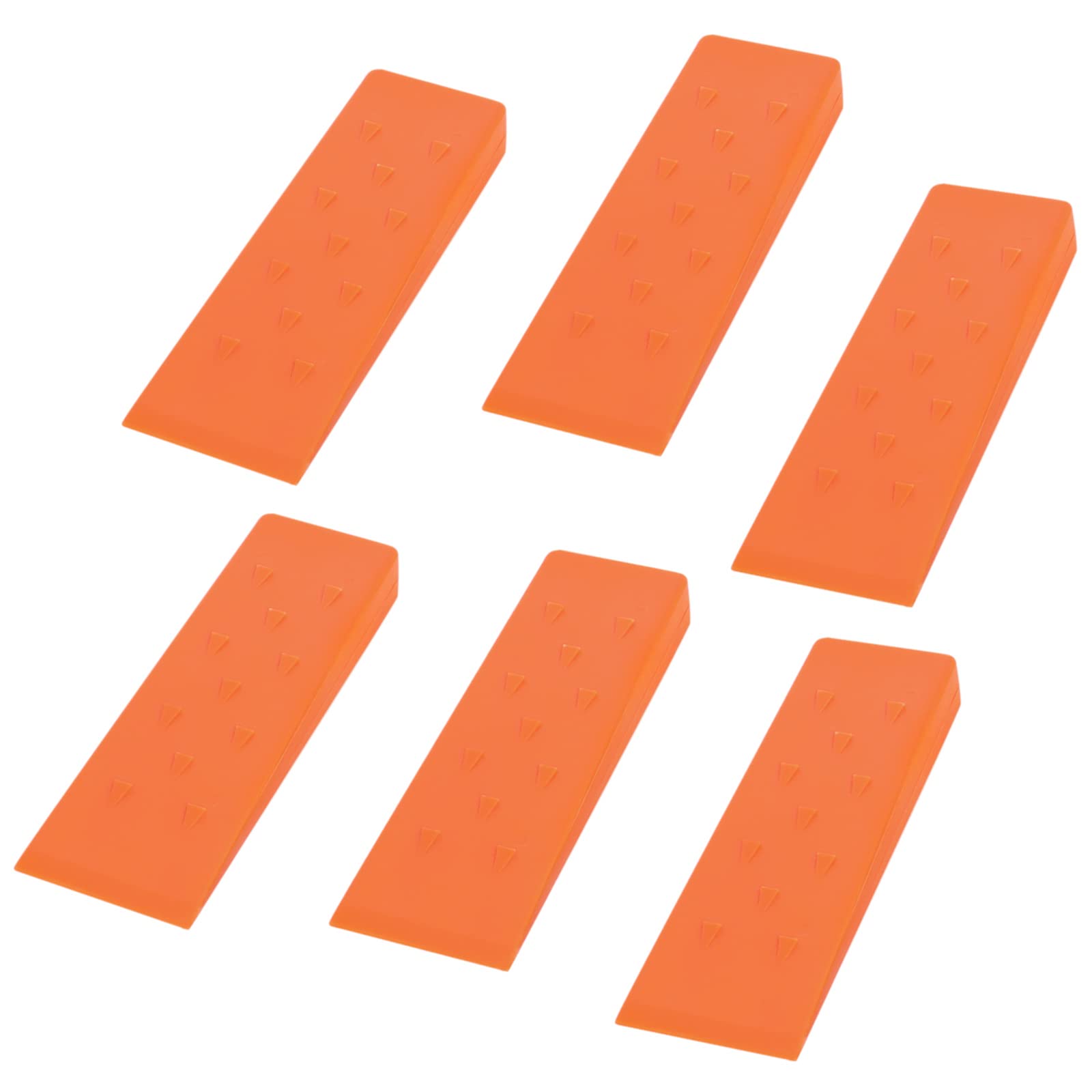Poweka wedge shows soft plastic to help protect the chainsaw bar.