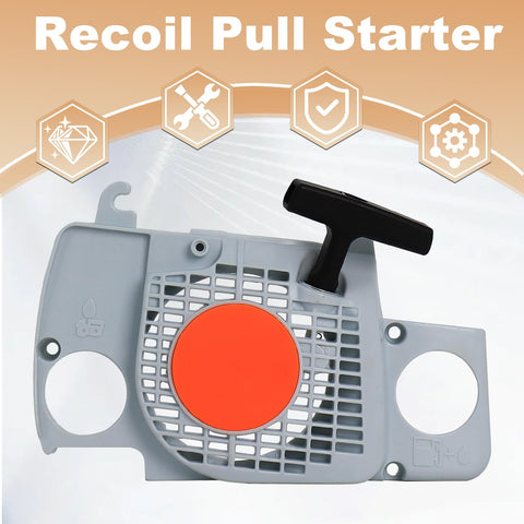 Poweka starter handle included for quick replacement if damaged.
