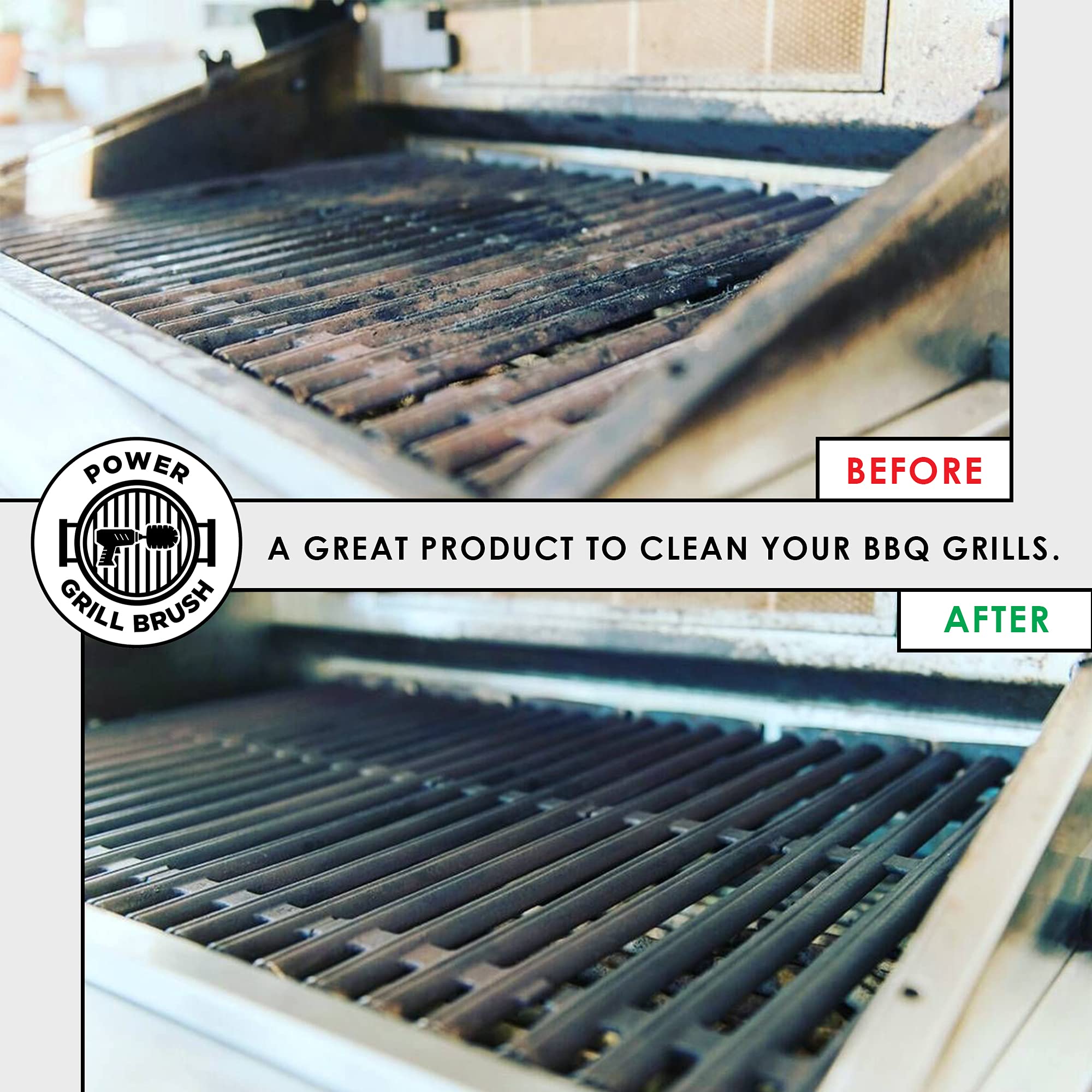 Power Grill Cordless Drill Compatibility for faster cleaning.