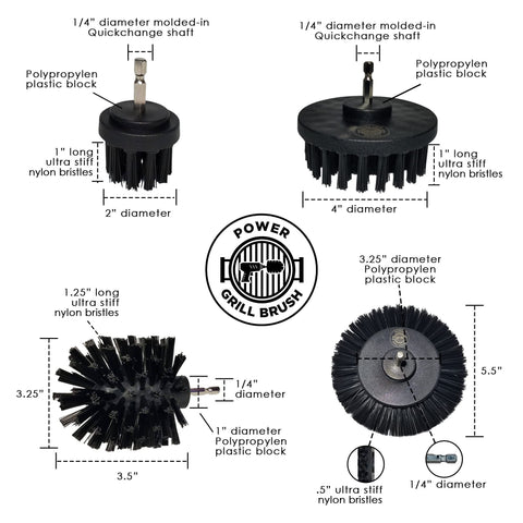 Power Grill Flat Brush covers large surface areas quickly.