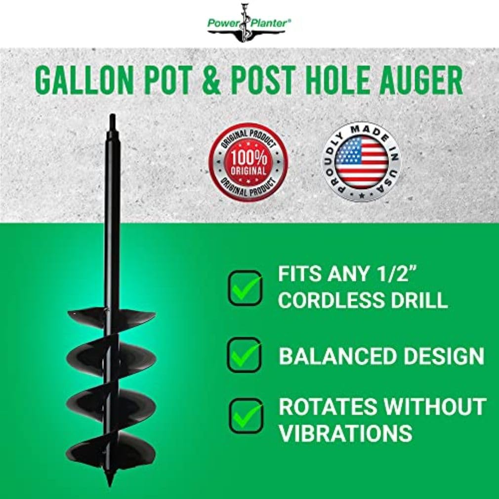Power Planter auger extension replacing blades for clay soil