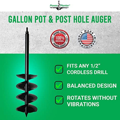 Power Planter auger extension replacing blades for clay soil