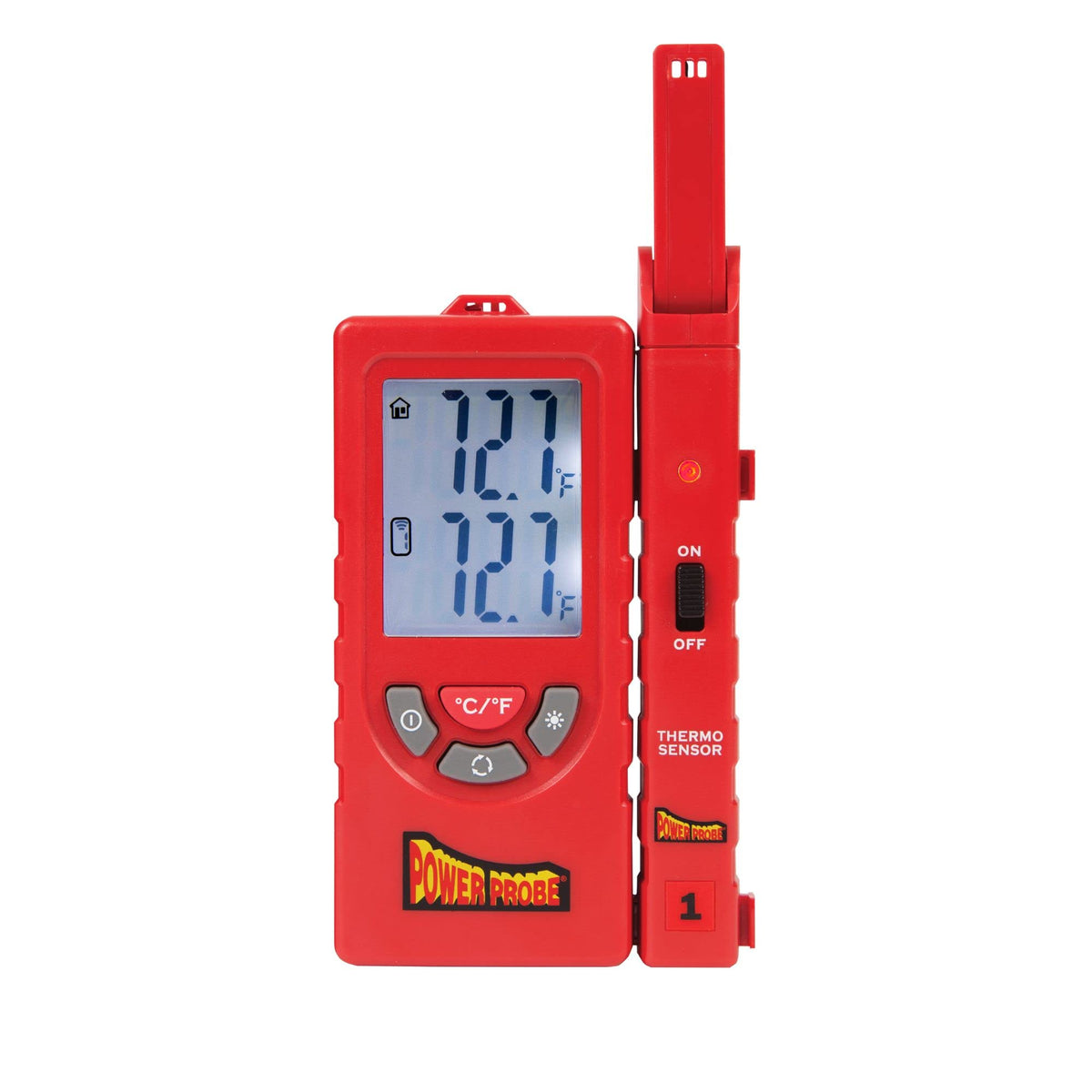 Power Probe TEMPKIT dual-zone display shows simultaneous temperatures for quick comparison.