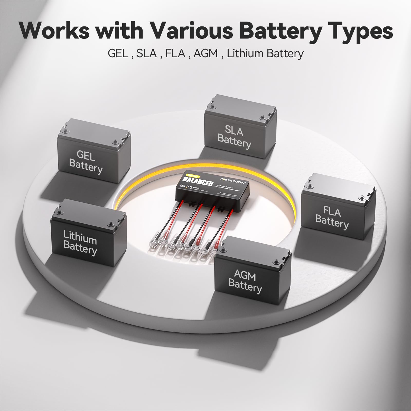 Power Queen intelligent auto-balancing maintains voltage harmony.