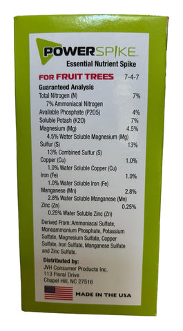 Power Spike citrus trees like orange and lemon benefit from spike application.
