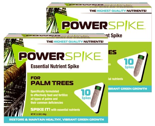 Power Spike palm-tree-fertilizer-spike-bottle shows easy insertion for root feeding.