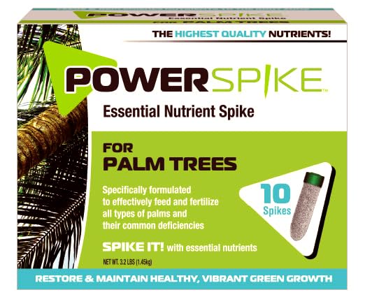 Power Spike palm trees spikes in soil deliver feeder-root nutrition for lush growth.