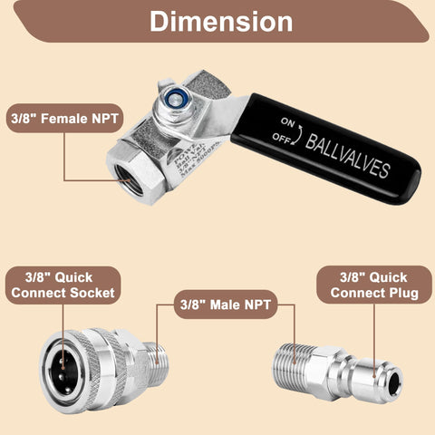 POWER TOWN 3/8-inch quick-connect ensures fast hose setup for quick work.
