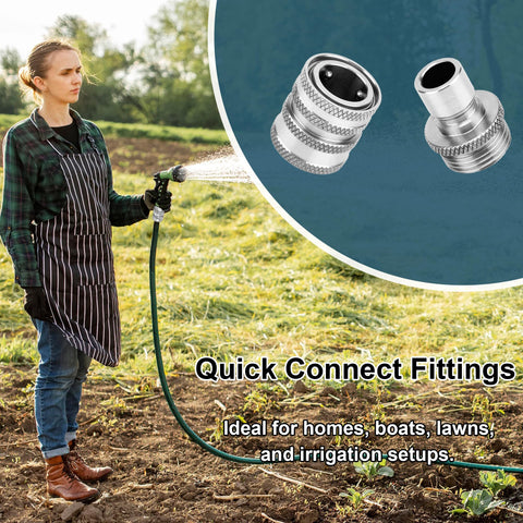 Power Town universal 3/4 GHT fit ensures compatibility with most hoses and sprayers.