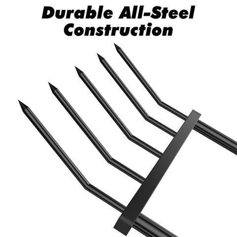 Powerber Broadfork steel construction with rust-resistant, reinforced frame