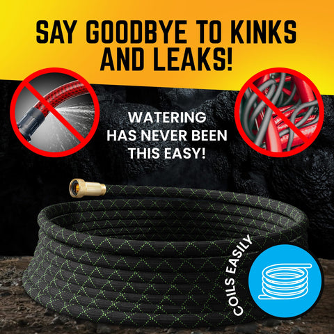PowerFlow stainless steel core hose resists high pressure and heavy use.