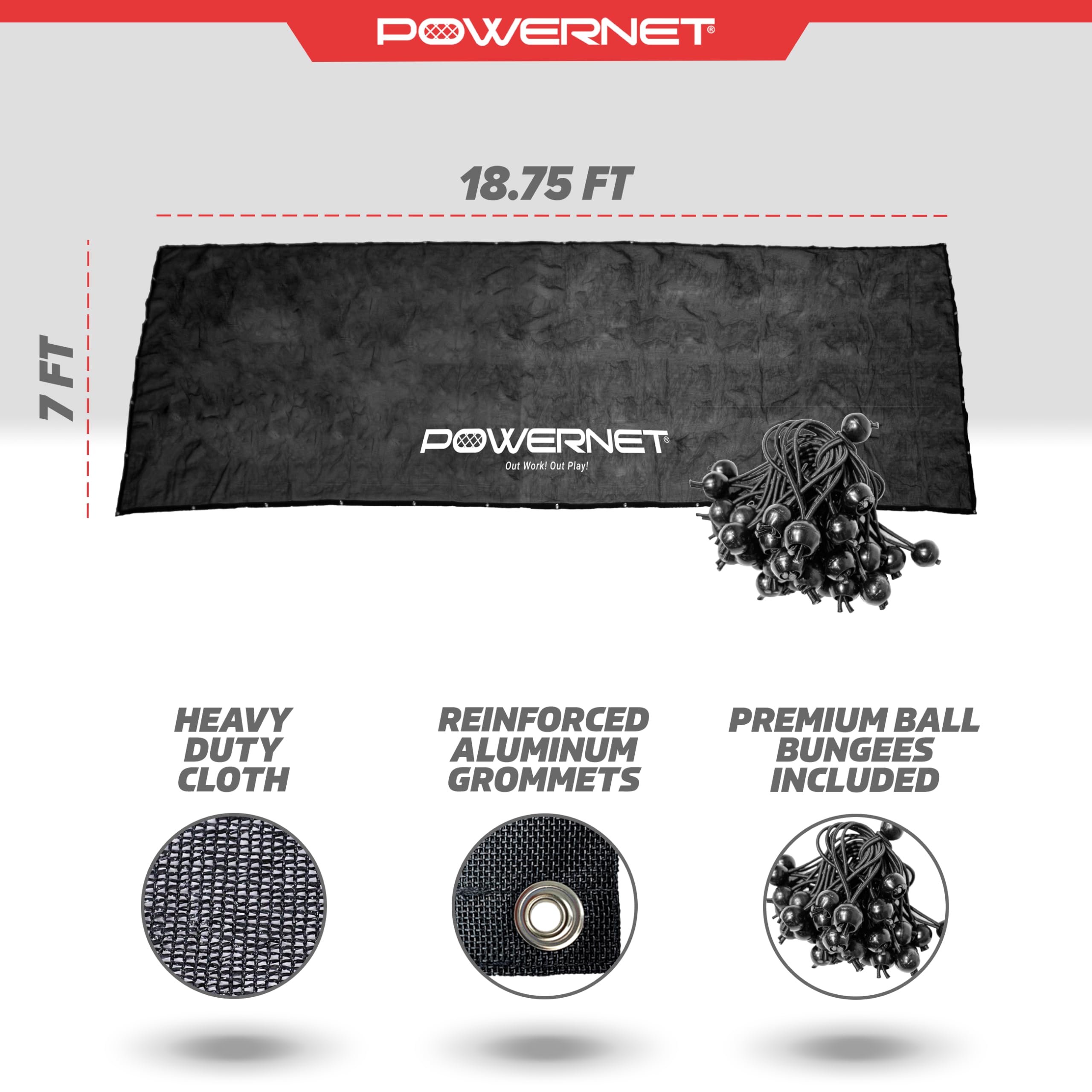 PowerNet dugout shade cover folds compactly for storage after games