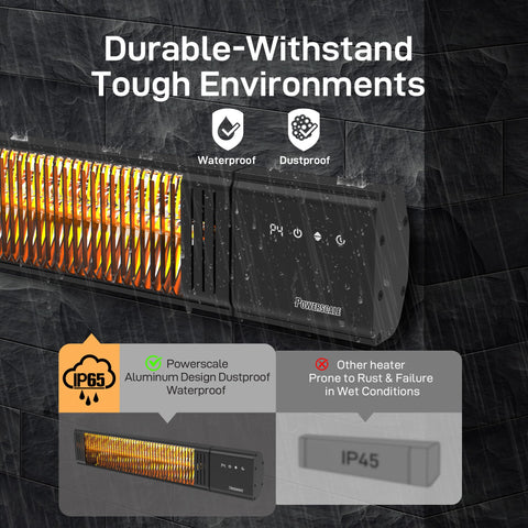PowerScale 24-hour timer plans warmth for evenings.