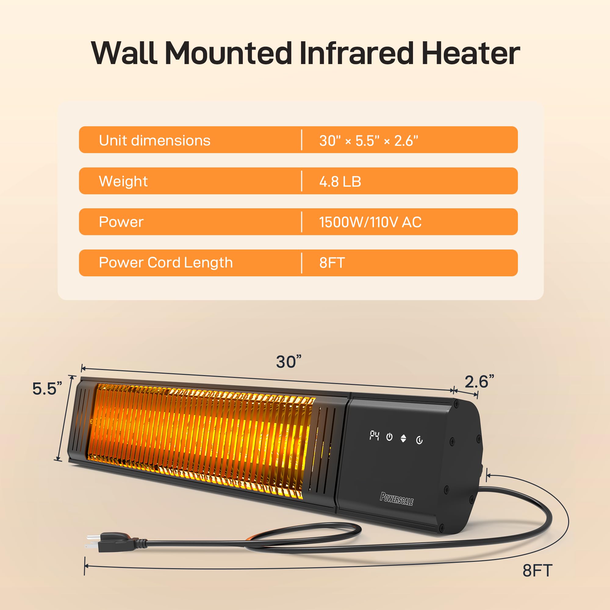 PowerScale versatile indoors or outdoors for patios, garages, or backyards.