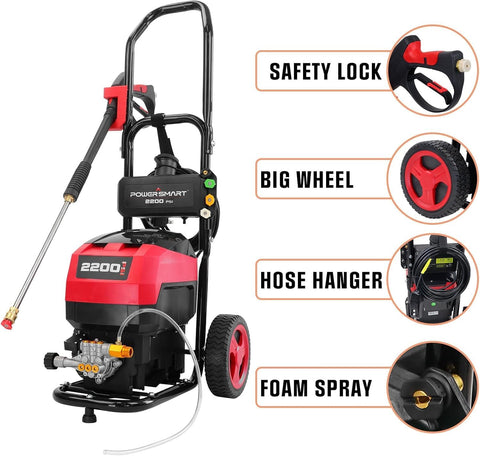 PowerSmart wheeled design with built-in storage supports tidy organization