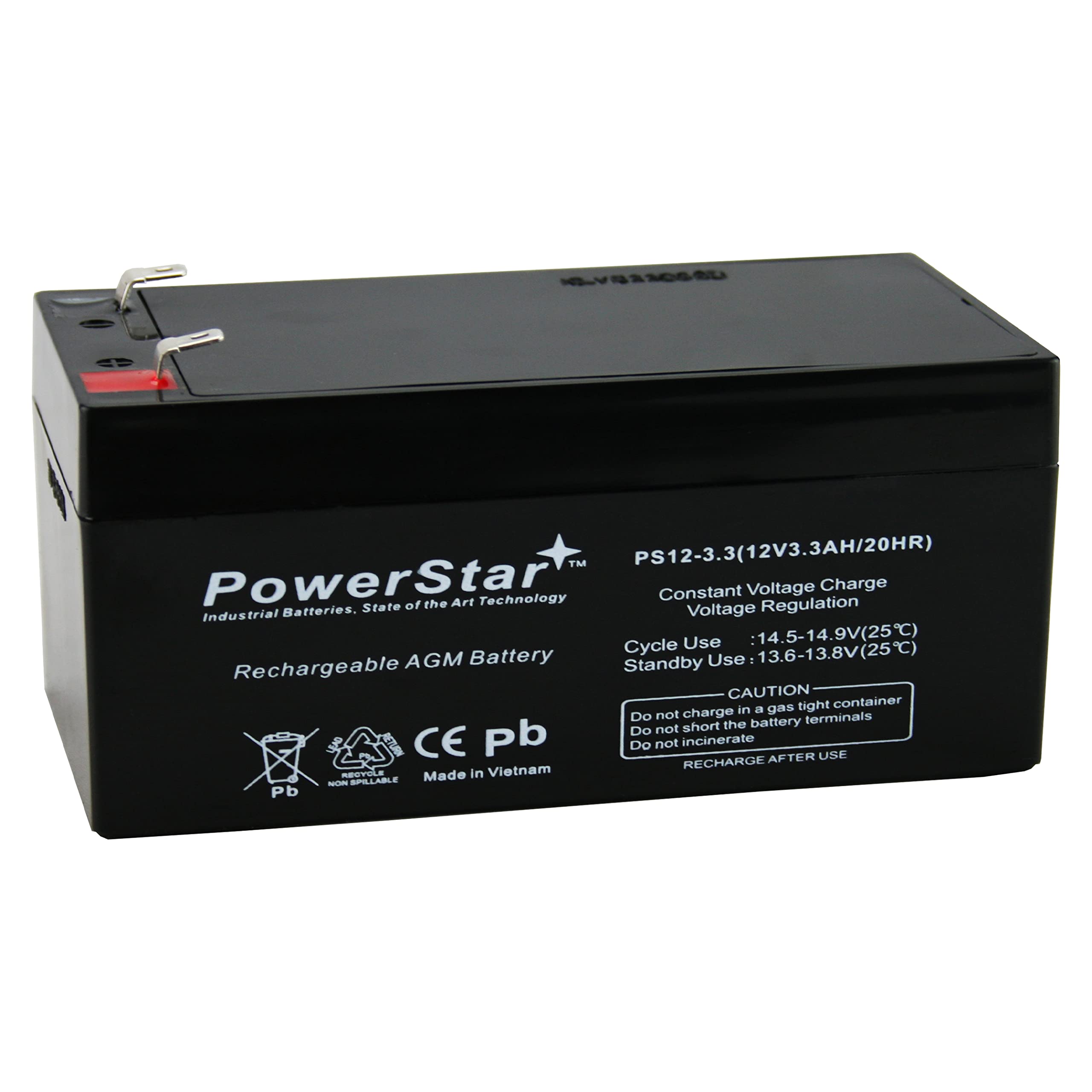 PowerStar 12V battery for Toro mower front view for fit check