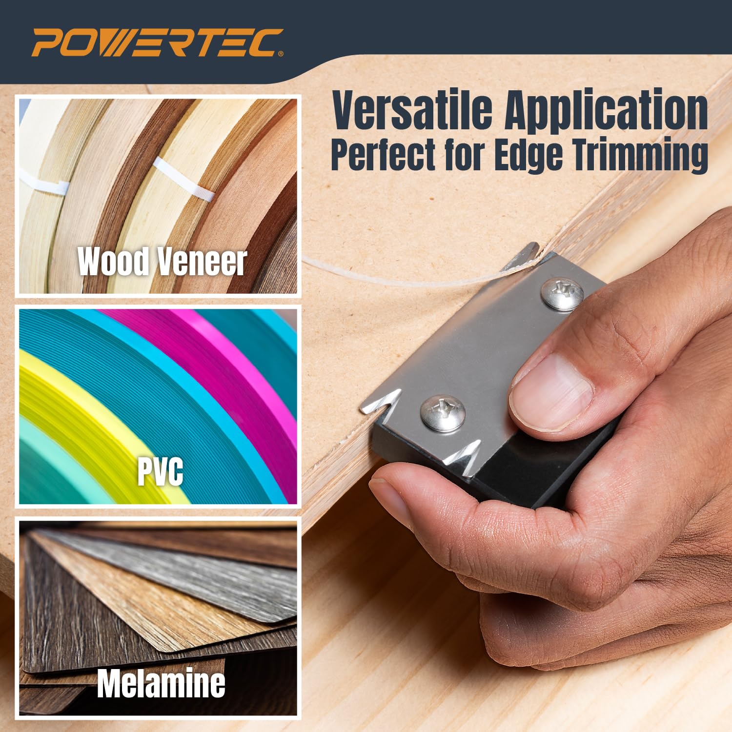 POWERTEC Compact handheld size for easy control and reduced fatigue