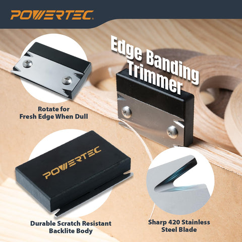 POWERTEC Four-cutting-edges design enabling rotation for fresh edge