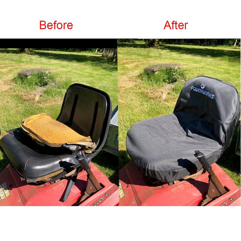 POWERWORKS protective surface guards the seat against weather and debris.